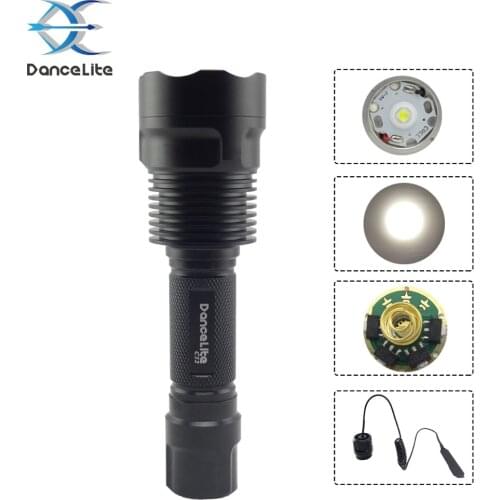 HIGH POWER ~ DanceLite C12 XP-L V5 Whit Light 1-MODE SMO LED Flashlight, Torch, Lantern (Remote Switch Optional)
