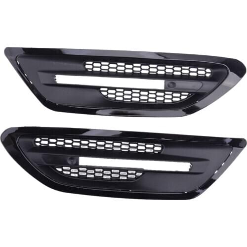1 Pair Auto Side Fender Grille Air Vent Outlet Trim Cover Fit for BMW 5-Series F10 M5 Sedan 2011 2012 2013 2014 2015 2016 2017
