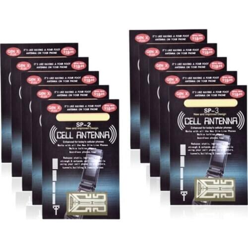 10PCS Cellphone Phone Signal Enhancement Antenna Booster Stickers For Mobile 77HA