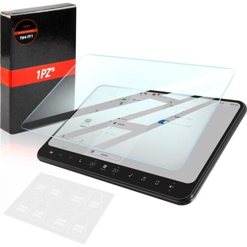 1PZ For Tesla model 3 / Y Central Control Touch Screen Tempered Film Inner Door Opening Prompt Sticker Decorative Sticker