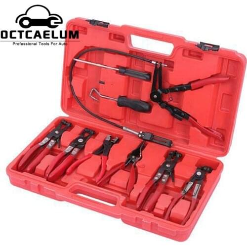 9PCS Car Flexible Wire Hose Clamp Pliers Removal Tool For VW Ford Mercedes Toyota Ford Auto Repair Garage Tools ST0029