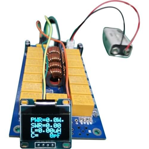ATU-100 DIY Kits 1.8-50MHz ATU-100 Mini Automatic Antenna Tuner by N7DDC 7x7 + 0.96 Inch OLED Firmware Programmed