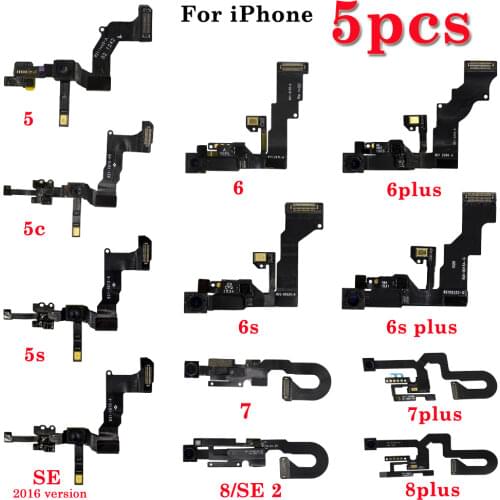 5pcs/lot Proximity Sensor Flex Cable For iPhone 7G 8G 4.7" & 7 8plus 5.5" Front Camera Flex Cable Facing Camera Assembly