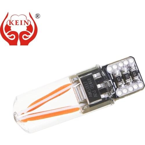 KEIN Canbus Error Free T10 LED w5w 194 car silicone COB light Filament Side Wedge Signal Lamp Interior Trunk Bulb 12V for toyota