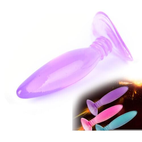 Soft Silicone Anal Butt Plug Vaginal G-spot Stimulation Backyard Bead Masturbation Anal Dildo Sex Toys For Women Random Color