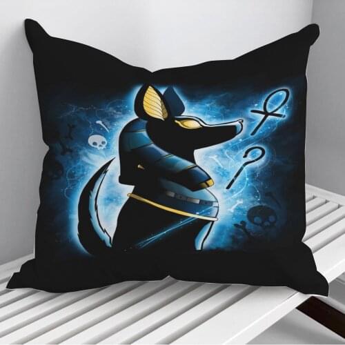 Anubis Throw Pillows Cushion Cover On Sofa Home Decor 45*45cm 40*40cm Gift Pillowcase Cojines Dropshipping