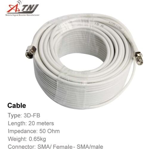 New Arrival !!Top Quality ,ATNJ 3D-FB RG58 20m SMA/Female/SMA-Male Coaxial Cable