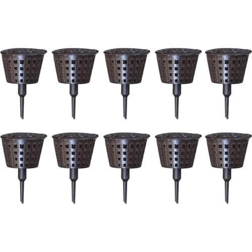 10Pcs Plastic Fertilizer Basket Box With Cover For Garden Bonsai Plant