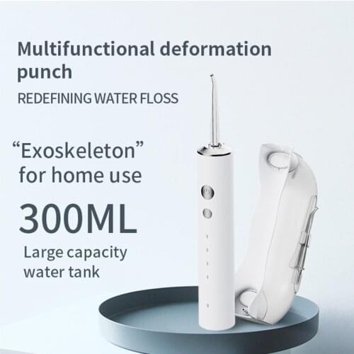 Portable Oral Irrigator 300ml Large Water Electric Irrigador Bucal Water Flosser Tooth Cleaner Dental calculus