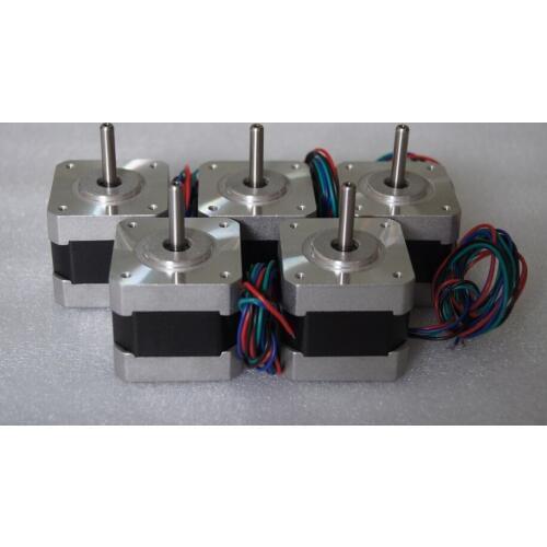 5PCS CNC 4wires NEMA17 Stepper Motor 42HS38A41205 0.4N.m(57oz-in) 38mm 1.2A for Laser engraving machine