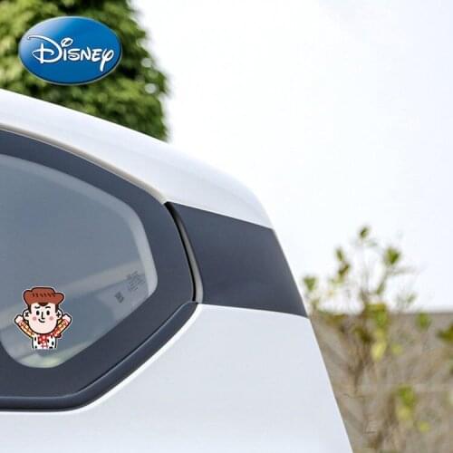 Disney Car Sticker Cartoon Toy Story Buzz Lightyear Body Glass Blocking Scratches Personalized Helmet Sticker Decoration