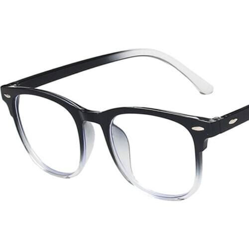Rivet Square Frame Women Men Eyeglasses Anti-Blue Radiation Lens UV400 Eye Protection Girl Sexy Ladies Fashion Eyewear