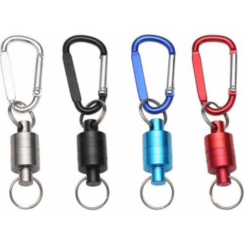 Mountaineering Buckle KEY CHAIN Portable Outdoor Fishing Mountaineering Anti-loss Rope 1pc Multifunction Magnetic Clasps