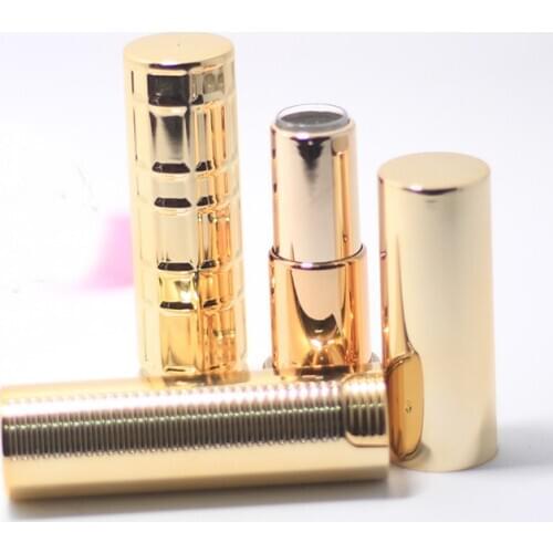 10/20/50pcs 12.1mm 3 Kinds Gols Lipstick Tube Empty Cosmetic Lip Balm Pipe Shell DIY Refillable Package Container New Style Tool