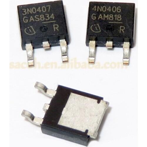 10Pcs IPD70N04S3-07 or IPB70N04S3-07 or IPI70N04S3-07 or 3N0407 TO-252 80A 40V Power MOSFET