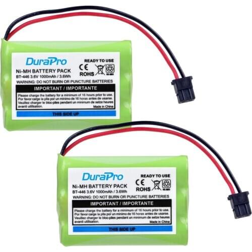 3.6V 1000mAh BT-446 Ni-MH Cordless Phone Rechargeable Battery Replacement for Uniden BP 446 BT-1005 ER-P512