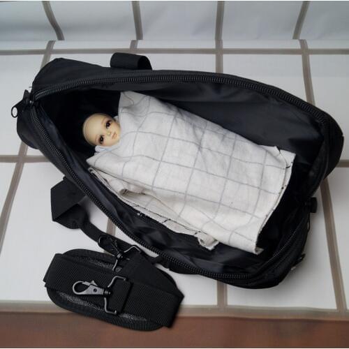 38CM Black Carry Bag Sleeppiing Bag Outgoing Packets For 1/6 11" 27CM Tall YOSD DK DZ AOD BJD Doll