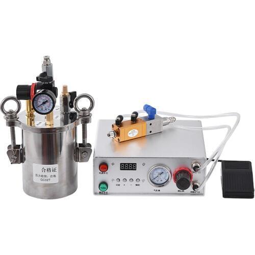 MY-9000 Automatic Dispensing Machine Glue Dispenser Silicone Valve Kit Quantitative Suck Back Glue Dispenser 1L Pressure Bucke
