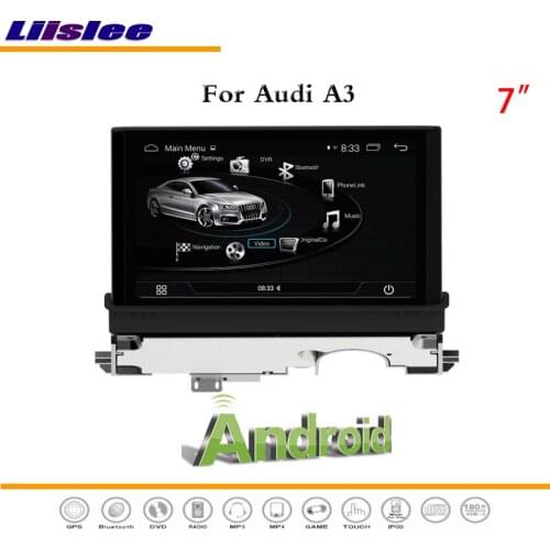 Car Android Multimedia HD Touch Screen Display TV For Audi A3 2016 Stereo Audio Video Radio CD DVD Player GPS Navigation System