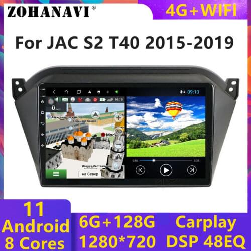 ZOHANAVI DSP Android Car stereo for JAC S2 t40 2018 GPS Navigation radio multimeida player GPS navigation