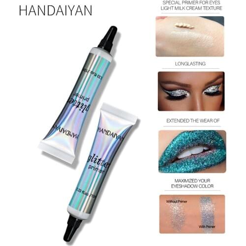 HANDAIYAN Makeup Glitter Primer 24 Hours Lasting Eyeshadow Color Special Sequined Primer For Eyes Face Highlight Cosmetics TSLM1