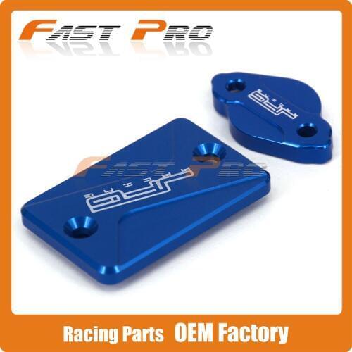 CNC Front & Rear Brake Reservoir Fluid Cover Cap Fit For XG250 04-16 Serow250 05-15 XT250X 2006-2016 WR250R WR250X 07-17