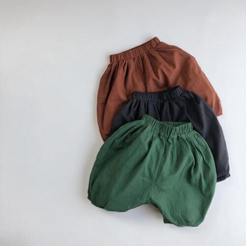 Summer Fashion Boys Loose Pumpkin Short Cotton Pants Baby Casual Trousers Kids Shorts Unisex Childrens Clothing for 80-130cm