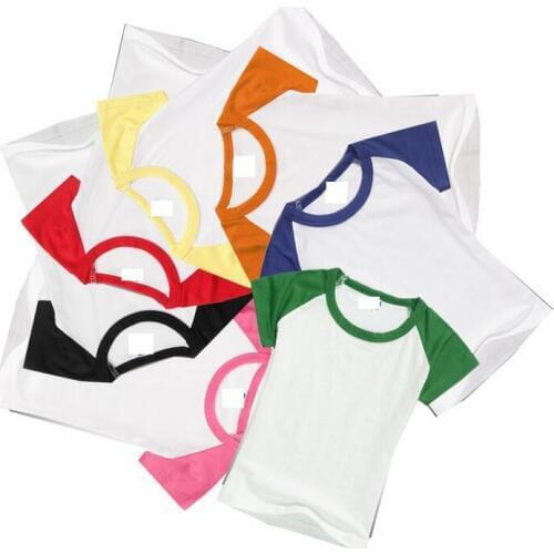 Summer short sleeve Monogram New child raglan sleeve t shirt kids 100% cotton t-shirt wholesale kids boys girls t shirt