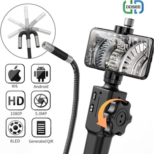 Multifunctional Steering Endoscope USB Articulating Borescope Photo Taking & Video Recording Pipe Camera With 1m Snakelike Tube