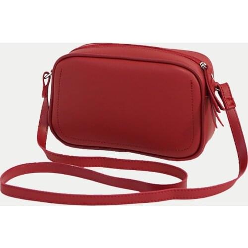 Fashion Mini Women Crossbody Bag Ladies Small Solid Color Shoulder Messenger Bags PU Leather Handbag Female Purses