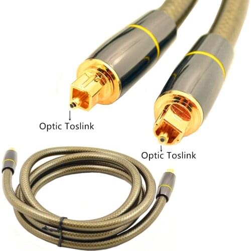 ERE Optical Digital Audio Cable Home Theater Fiber Optic Toslink Male to Male Gold Plated Optical Cables