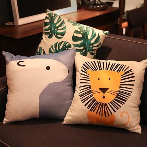 INS Sofa Cushion Office Living Room Large Nordic Modern Simple Home Cute Pillow Removable and Washable