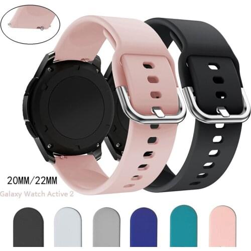 20mm 22mm Watch Strap For Samsung Galaxy Watch 4 Active 2 40mm 44mm Band sport Strap bracelet for samsung galaxy watch 42mm 46mm