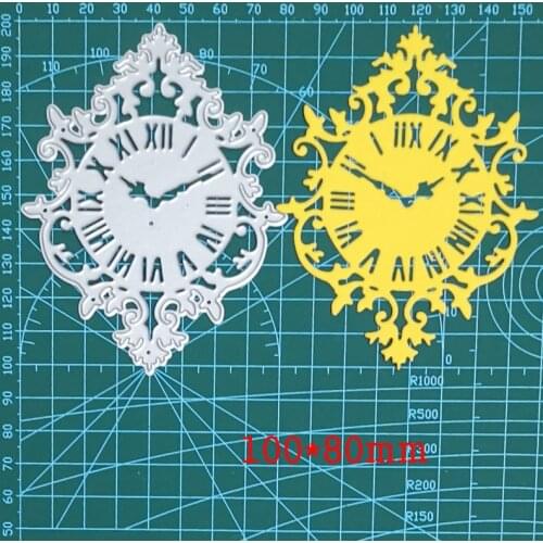Carved Flower Pendulum Clock Metal Cutting Dies For Stamps Scrapbooking Stencils DIY Paper Album Cards Decor Embossing 2021 New