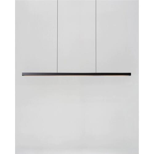 Nordic minimalist chandelier strip office lights modern minimalist restaurant black decoration studio led bar table lamp