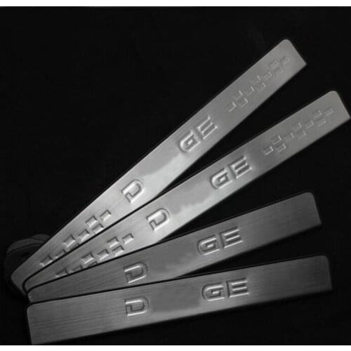 Car styling tainless steel door sill scuff plate strip fit for 2013 2015 2016 dodge journey welcome pedal auto accessories