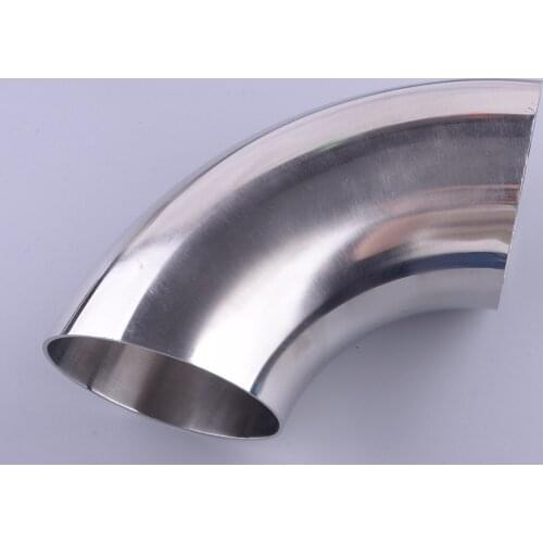 Universal 4" 102mm Stainless Steel Car 90 Degree Bend Elbow Exhaust Pipe Fitting Tube Accessories