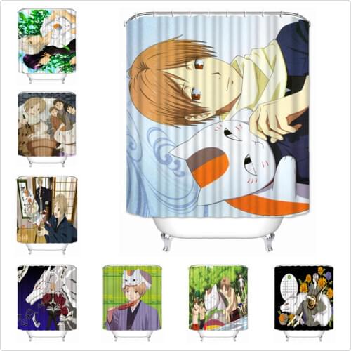 Musife Custom High Quality Natsume Yuujinchou Shower Curtain Waterproof Bathroom Polyester Fabric Bathroom Curtain