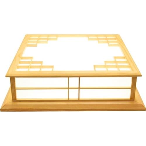 Dimmable Japanese Ceiling Lights Indoor Lighting Led Square Modern Wooden Ceiling Lights Living Room Japan Lamps Remote Control