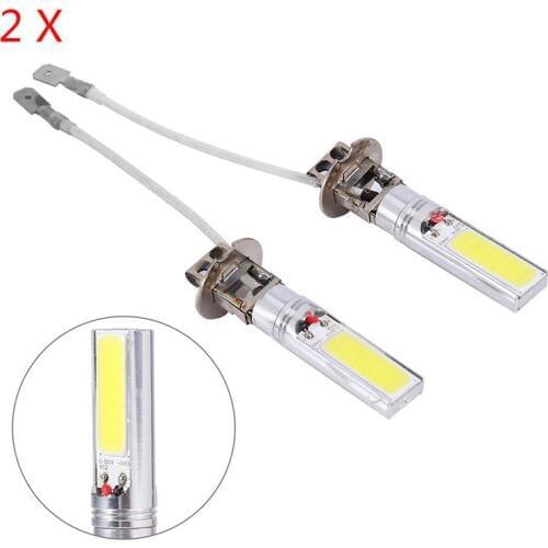 2 pcs 12V H3 10W LED Bright White 6000~10000K Car Auto Fog Light Lamps Universal