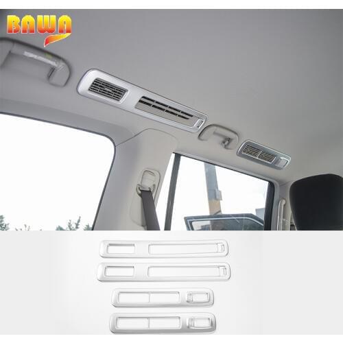 HANGUP ABS Car Interior Upper Air Conditioning Outlet Decoration Frame Cover For Nissan Patrol 2017 Up Car Styling