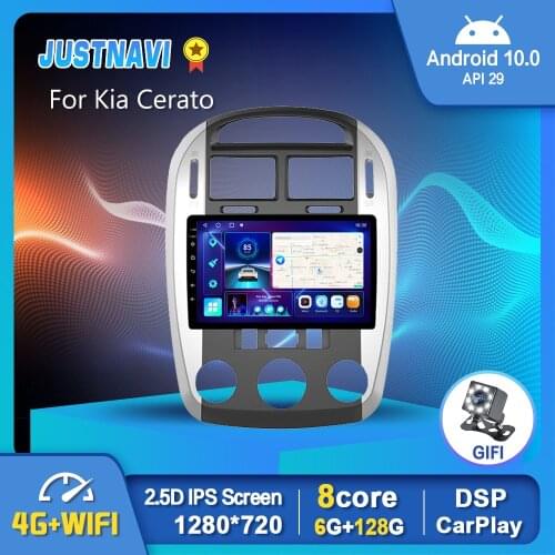 EKIY 6G 128G Car Radio Player Newest Android 10.0 For Kia Cerato 2008-2012 Auto GPS Stereo DSP OBD Carplay No 2 din DVD 9 Inch