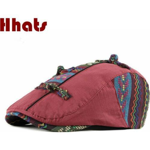 Vintage Women Beret Hat Fashion Personality Retro Flat Cap Spring Female Newsboy Flat Ivy Sun Cap Cabbie Adjustable Visor Bone