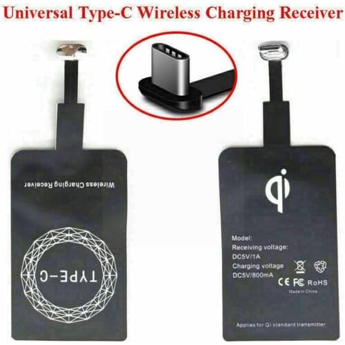 Wireless Charging Receiver Android Type C Universal Fast Receiver For Xiaomi For Samsung Huawei Patch Adapter Charger Wirel J1D2