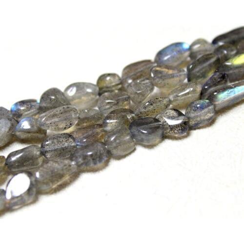 Wholesale Irregular Shape Natural 5-8 mm Grey Spectrolite Stone Beads For Jewelry Making DIY Bracelet Necklace Strand 15