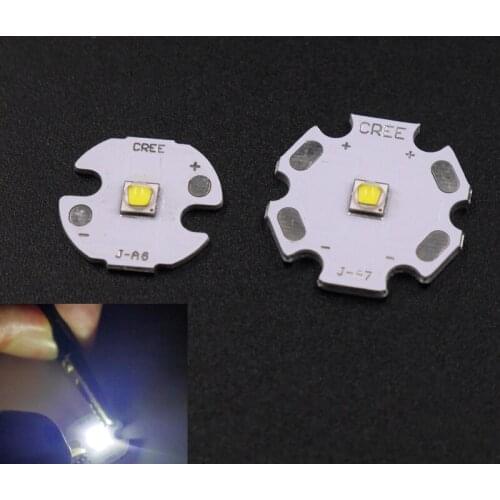 Cree XPG2 led XP-G2 3w LED Emitter Cold White 6000-6500K with 16mm 20mm star Aluminum PCB for Flashlight/spotlight/Bulb