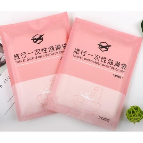 Travel Disposable Bath Bag Thicken Household Hotel Salon Film Cover Bag Plastic 120x260cm Bathtub Liner Bath Film Bathtub B F3U7
