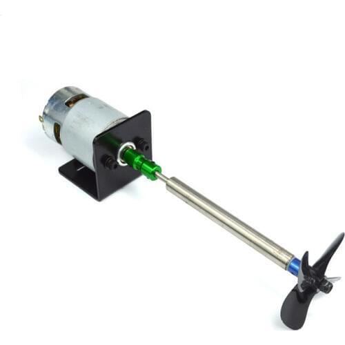 775 Brush Motor Power Kit Thruster Set 4mm Shaft+Coupling+50/55/60mm 4-Blade CW CCW Propeller+Brushed Motor for RC Bait/Jet Boat