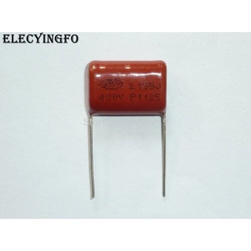 50pcs CBB capacitor 155 400V 155J 1.5uF 1500nF P20 CL21 Metallized Polypropylene Film Capacitor