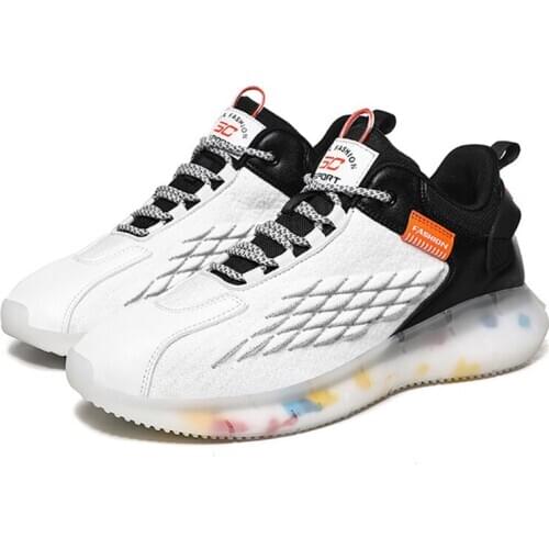 Summer Light Breathable Sports Sneakers Men Running Shoes Size 39-46 Casual Lace Up Walking Jogging Trainers Men Vulcanized Shoe